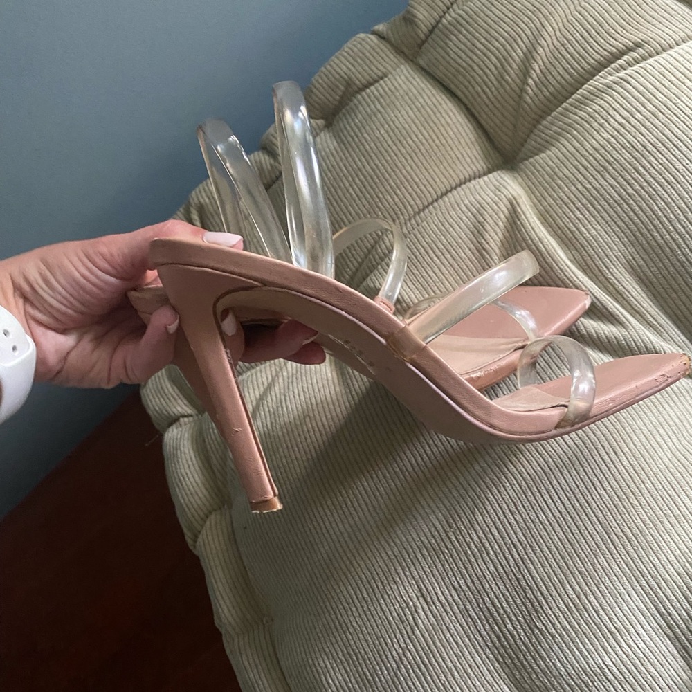Steve Madden Nude Strappy Pumps
